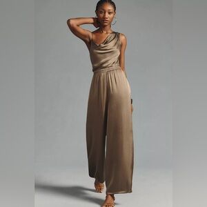 NWT DOLAN Silky Cowl-Neck Jumpsuit